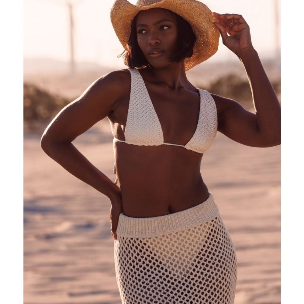 Palm Springs Top - Ivory Crochet NWT